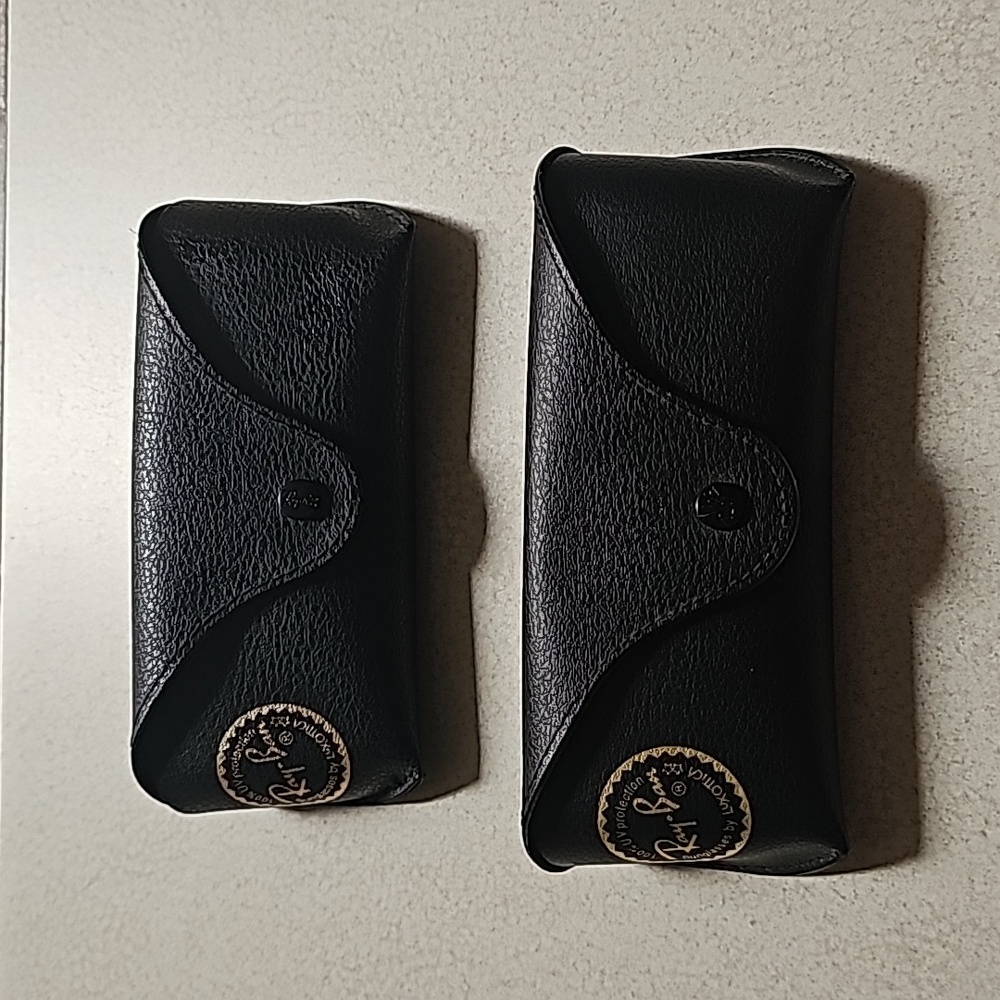 Black Leather Soft Case Glasses Case